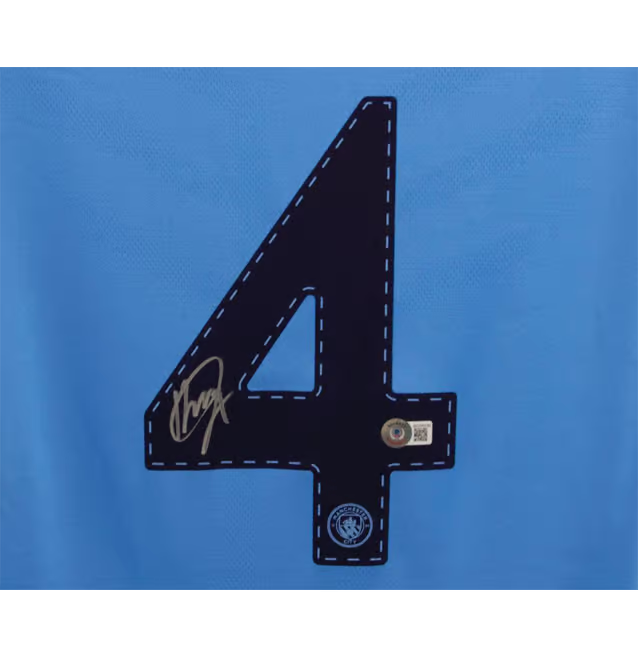 Kalvin Phillips Signed Manchester City Home Soccer Jersey #4 with Beckett COA